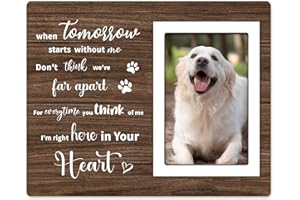 Pandasch Dog Memorial Gifts for Loss of Dog, Pet Memorial Picture Frame for 4x6 Photos, Passing Away Bereavement Gifts Sympat