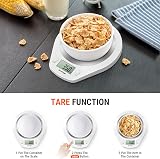 203 Stainless Steel Digital Kitchen Scale 5 Kg Tare LCD White view 5