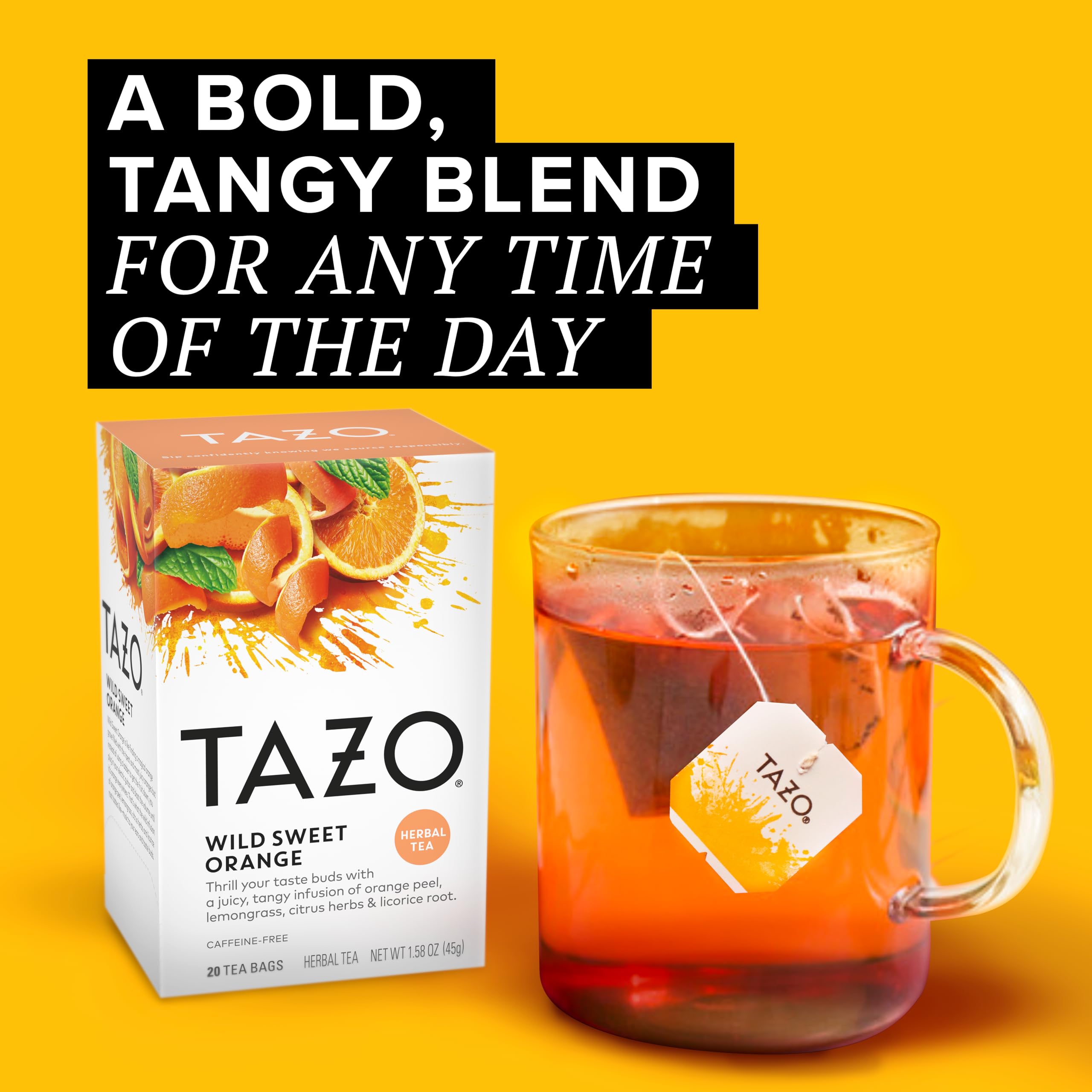 Orange Tea Package Mua TAZO Wild Sweet Orange Tea Bags, Unsweetened Herbal Tea, Caffeine ...