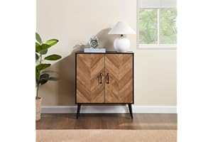 FitStand Sideboard Buffet Cabinet, Kitchen Storage Sideboard with Two Doors and one Shelf, Liquor Coffee Buffet, Dining Room, Hallway, Console Table, Accent Cabinet, 27.55X 11.81X 31.22Inches, Black