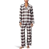 Lauren Ralph Lauren womens Long Sleeve Brushed Twill Notch Collar Pj Set