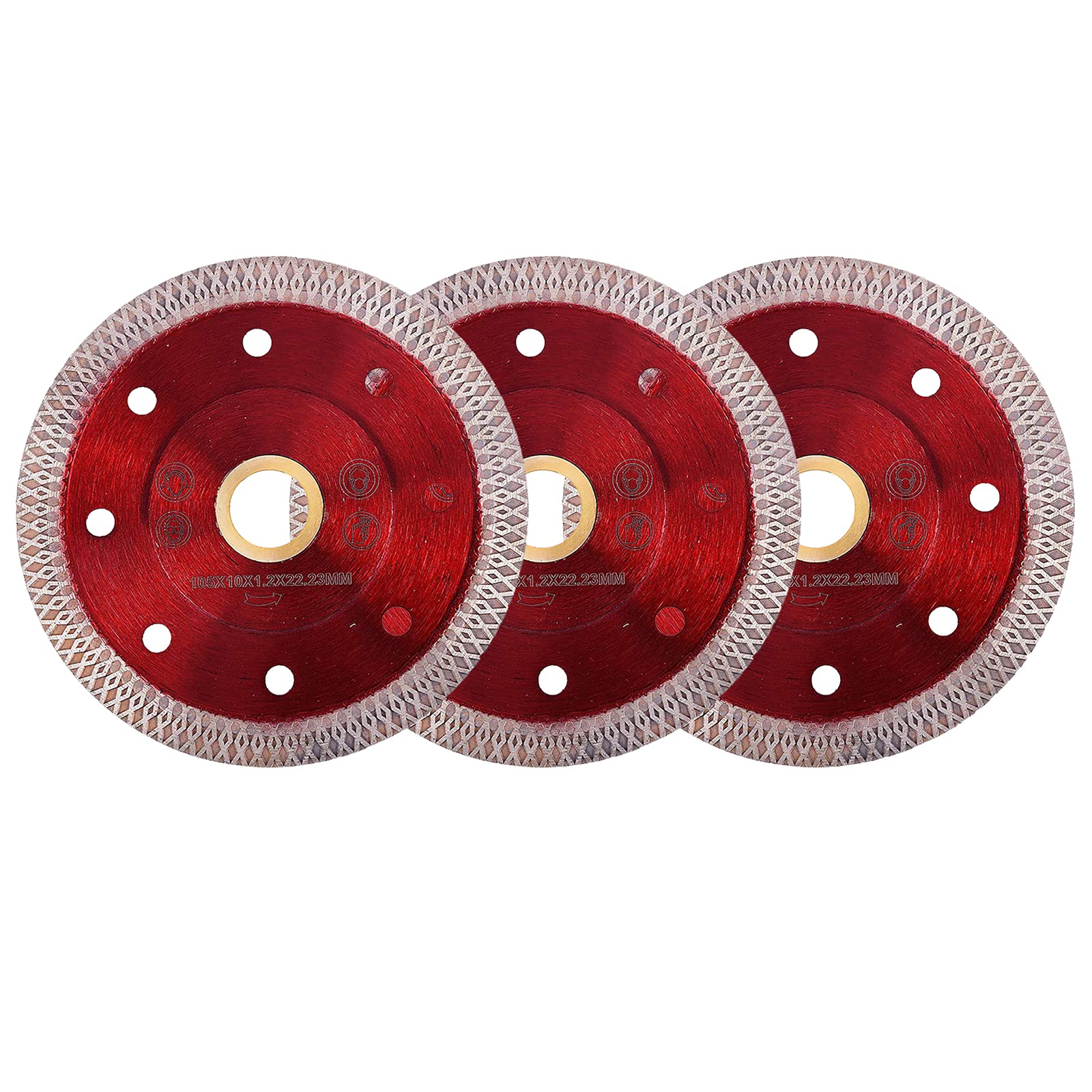 Super Thin Diamond Ceramic Saw Blade Porcelain Cutting Blade for Cutting Ceramic Or Porcelain Tile (4 inch-3PCS)