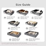 Bedsure Large Dog Bed Sofa Orthopedic Washable Cover Grey 89x63x16cm view 4