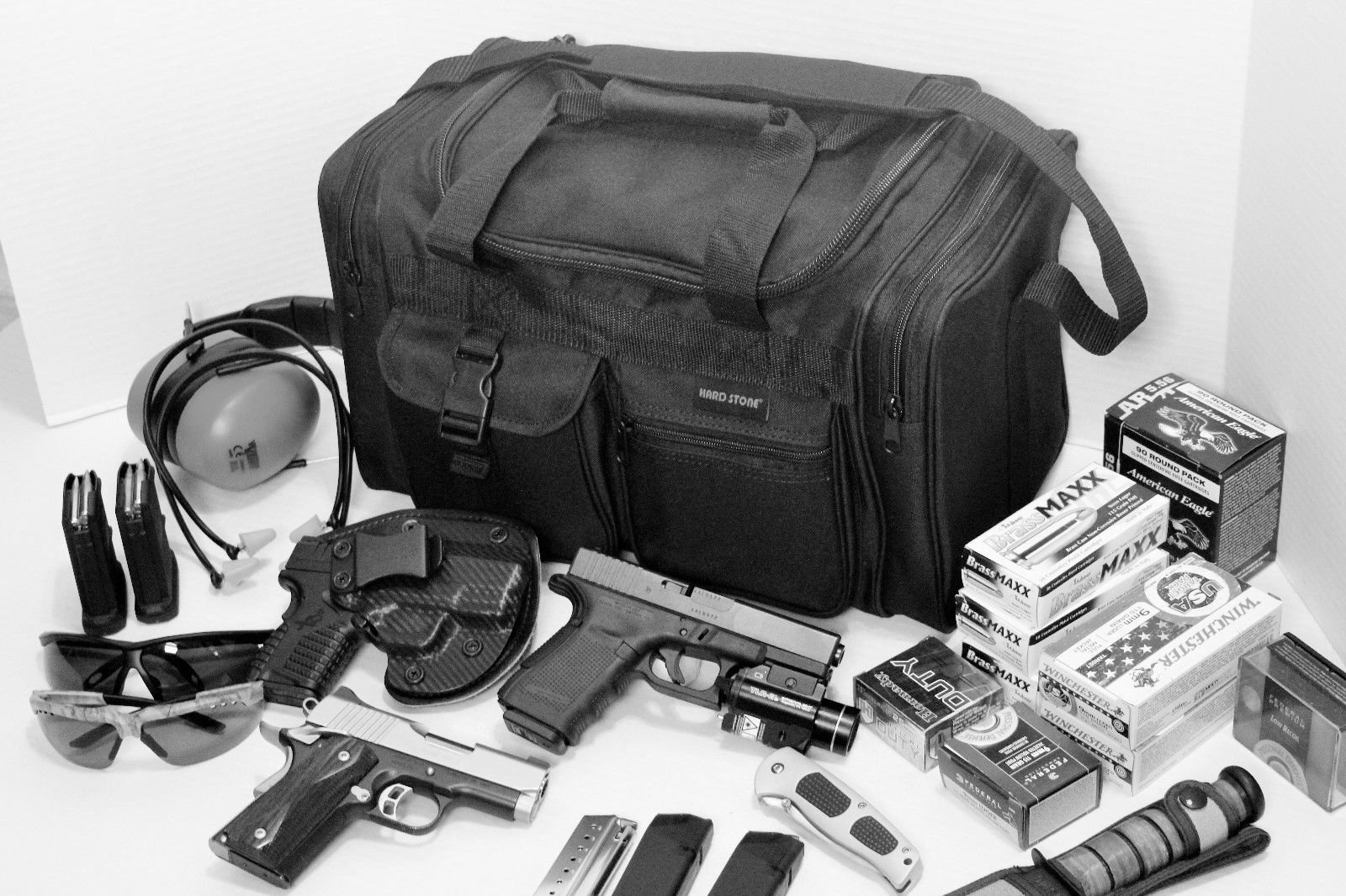 Explorer Range Bag Shooting Tactical Assault Gear Hiking Waist Bag Shoulder Backpack EDC Camera Bag MOLLE Modular Deployment Compact Utility Military Surplus Gear Heavy Duty (BLACK-TB17)