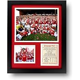 Arsenal | 2025-2026 English Premier League Champions | Collectible Arsenal Football Club Memorabilia | Framed Sports Photo Collage Gift, Man Cave Wall Art, Home Decor | 2 Sizes (12"x15")