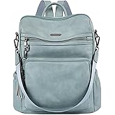 CLUCI Backpack Purse for Women Travel Leather Large Women Backpack Fashion Designer Lady Shoulder Bags with Tassel