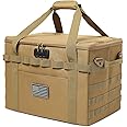 Lemubeane Tactical Camping Storage Bag - 38L Utility Tote Bag Organizer with Combination Lock and Shoulder Strap