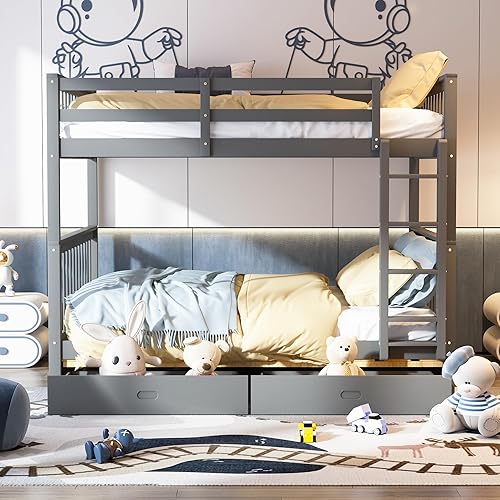 Merax Detachable Full Size Bunk Beds Merax Wood Bunk Bed With