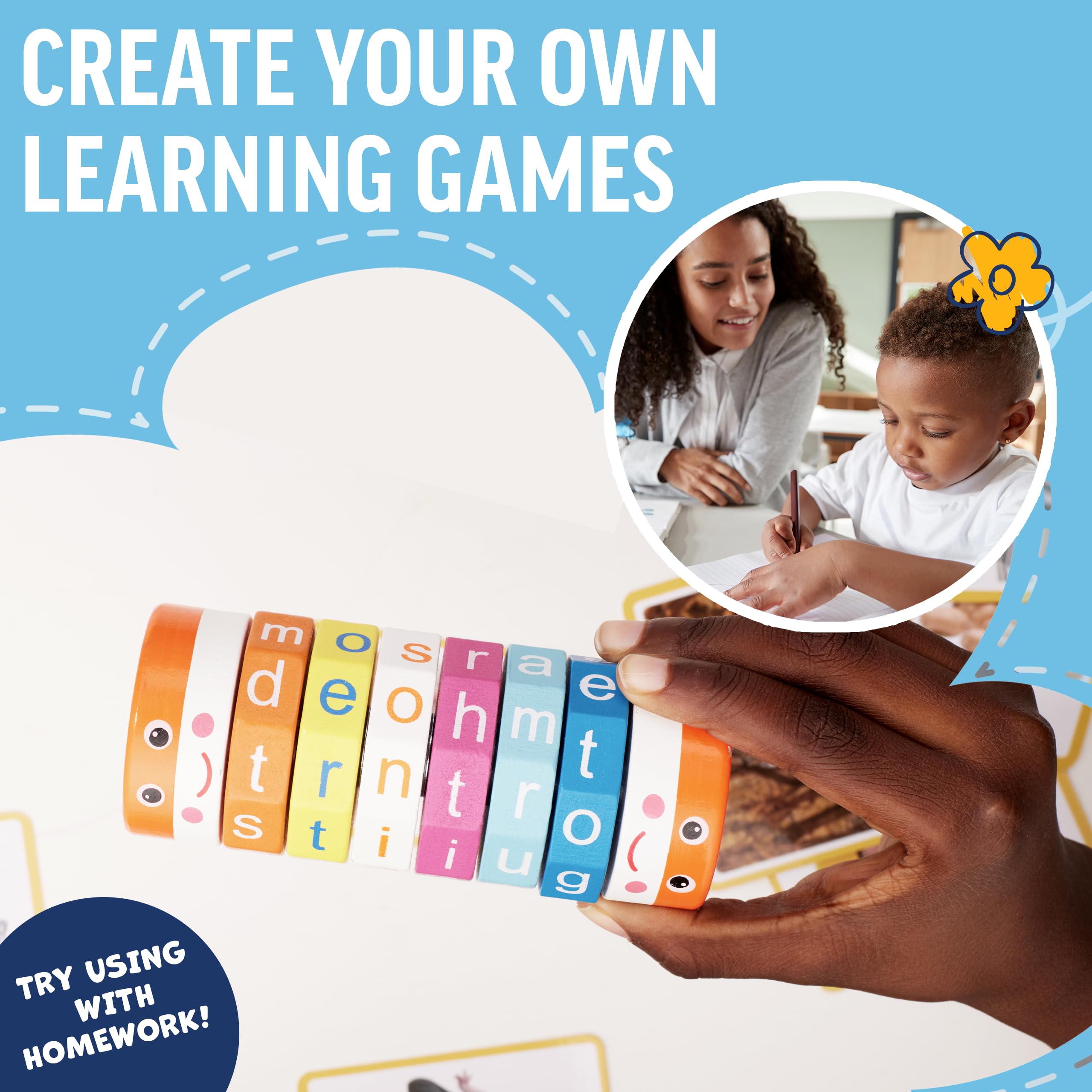 Dynamax Interactive Alphabet Spelling Puzzle Game, Fun & Educational Word Challenges, Easter Basket Stuffers for Kids, Boost Vocabulary & Spelling Skills, Ideal for Home & Classroom Learning - Ages 4+