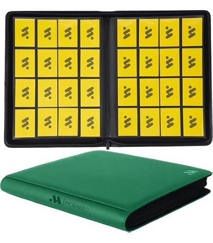16 pocket trading card binder Amazon.com: GrinOwl 16 Pocket Card Binder, Fits 1216 Trading Cards 1200+ Pockets Ringless Trading Card Album Folder for TCG (Black) : Toys & Games