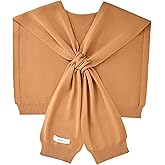 WaJuemy Women's Sweater Shawl Wraps Sleeves Knitted Collar Sweater Scarf Top Casual Lightweight Shoulder Cape Accessories