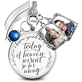Gutsy Goodness Memorial Wedding Bouquet Charm I Know You'd Be Here Today If Heaven Silvertone Bridal Pendant Jewelry Photo Frame