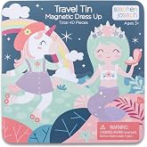 Stephen Joseph Magnetic Dress Up Toy for Kids, Unicorn &amp; Mermaid Travel Tin | Magnetic dress up tin with 40 reusable pieces and 2 play scenes for travel.