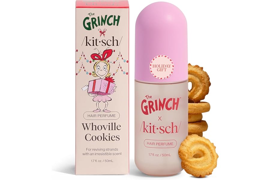 Kitsch Hair Perfume for Women – Clean, Deodorizing & Patented Odor-Eliminating Technology Hair Spray & Body Mist – Freshen Hair, Body & Pillows – Warm Cookie-Scented Hug – 50mL