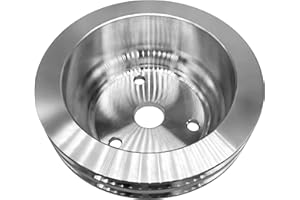GARDANS Double Groove SBC LWP Aluminum Crankshaft Pulley for Chevy 350 383 400 327 305 265 283 265 Engines