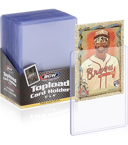Amazon.com: BCW 59 PT Thick Card Top Loaders | Protective Thick