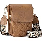 SENDEFN Small Crossbody Bags for Women Cell Phone Bag Leather Wallet Purses Adjustable Strap