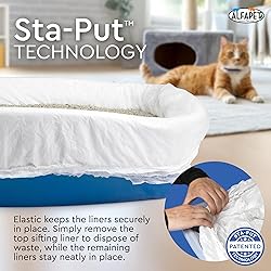 Alfapet Sifting Cat Litter Box Liners - Jumbo 10