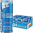 Red Bull Sea Blue Edition Sugar Free Energy Drink, Juneberry, 8.4 fl. oz., 6 x 4 Cans, Pack of 24 Cans, with 80mg Caffeine, Taurine & B Vitamins