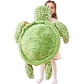 IKASA Giant Sea Turtle Stuffed Animal Plush Toy,Big Large Jumbo Soft Toys,30" Cute Huge Size Fat Fluffy Plushy Plushie,Gifts for Kids