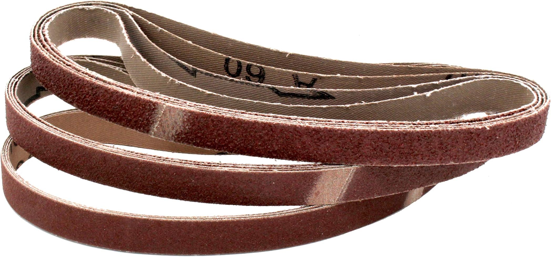 Professional Cloth Sanding Belts │ 96 pieces │ 13 x 451 mm │ Mixpack (16 x grain 40/60/80/120/180/240 each) │ compatble with Black&Decker® Power-Sander │ Sanding-Paper │ Sanding-Belts Assortment