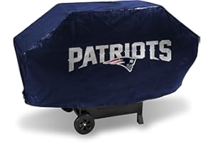 Rico Industries NFL Vinyl Padded Deluxe Grill Cover, 68 x 21 x 35-inches