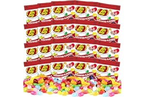 ITHACORE Gift Box of 20 Miniature 0.35 ounce Fun Size Packets of Assorted Gourmet Jelly Beans