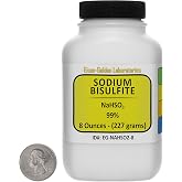 Sodium Bisulfite [NaHSO3] 99+% Food Grade Powder 8 Oz in a Bottle