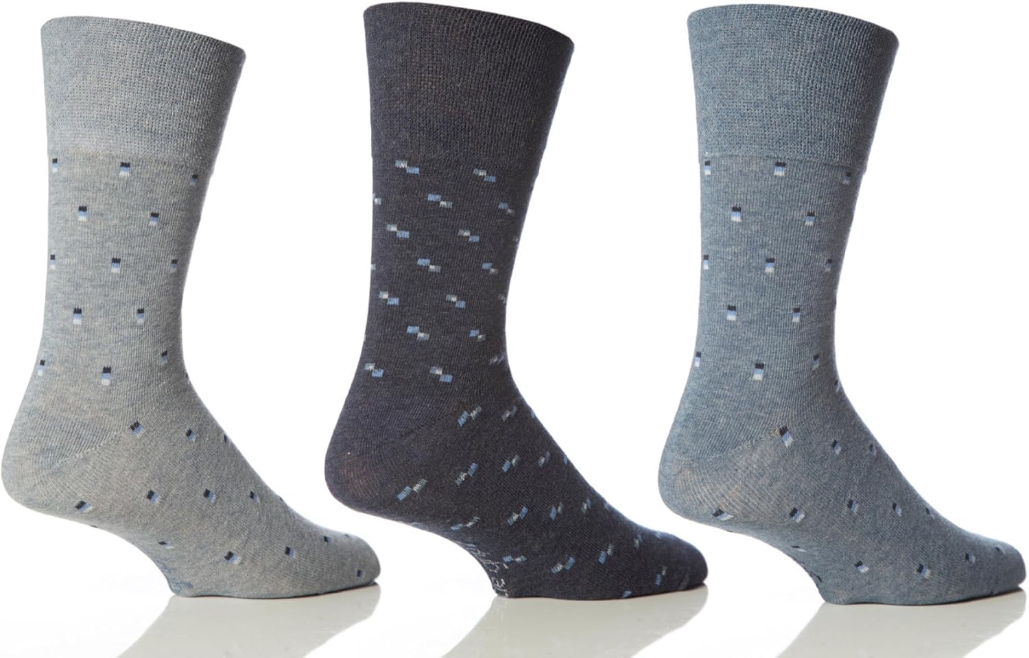 6 Pairs Mens Classic Gentle Grip Socks Size 611 Uk, 3945 Eur