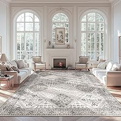 CAPALOCA 8x10 Area Rug Bohemian Rugs with Print