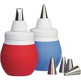 PrepWorks Decorating Kit - Complete Set for Cake, Cupcake, and Cookie Decorating with Piping Tips, Bags, and Accessories