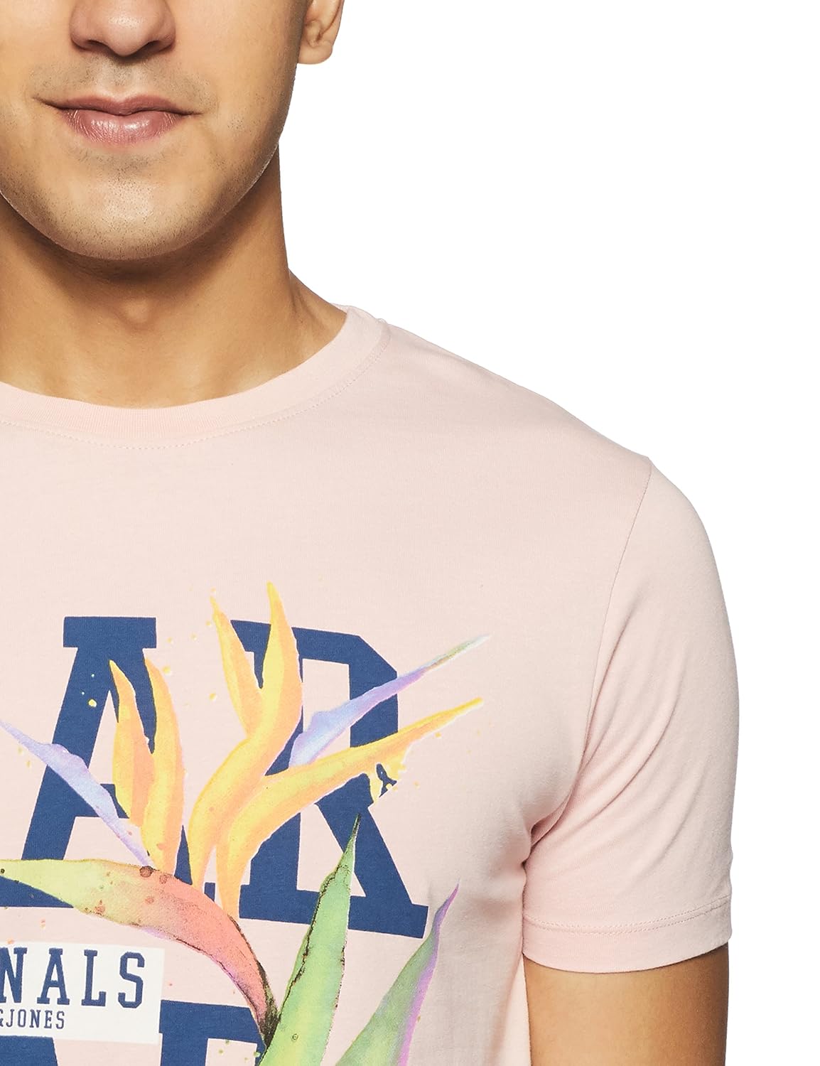 jack & jones men's printed slim fit t-shirt