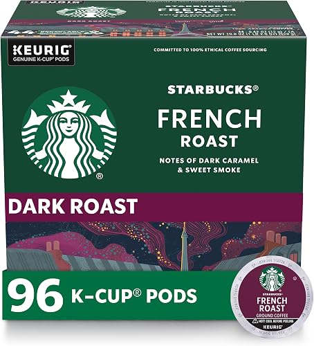 Starbucks café K-Cups tostado francés oscuro para Keurig, 96 cápsulas — Café