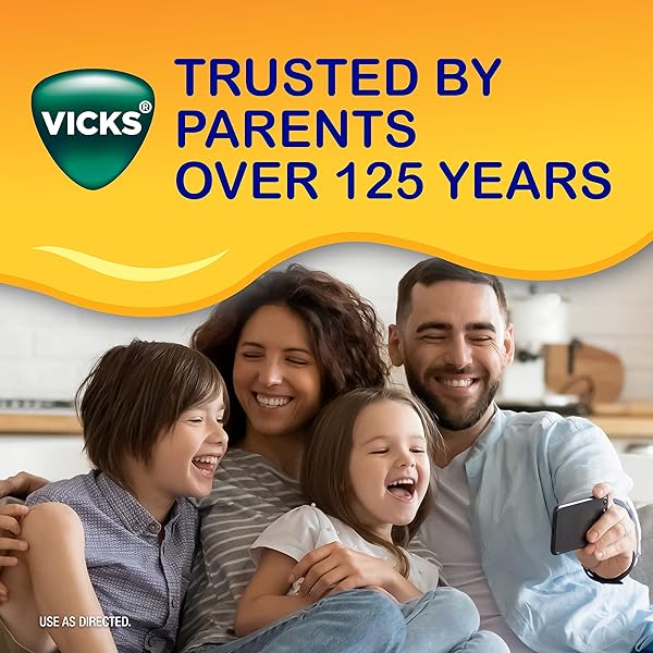 VICKS DAYQUIL KIDS COLD AND COUGH + MUCUS RELIEF MADE WITH REAL HONEY FOR KIDS 6+ TASTES GREAT 8OZ