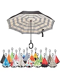 Sharpty Inverted Umbrella, Umbrella Windproof, Reverse Umbrella, Umbrellas for Women with UV Protection, Upside Down Umbrella With C-Shaped Handle