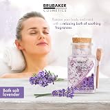 BRUBAKER Bath Salts 400g Lavender Scent Natural Extracts Wooden Spoon Wellness view 6