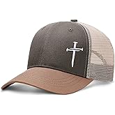 Christian Jesus Cross Hat - Faith Hats for Men Women - Religious Gifts for Thanksgiving Christmas