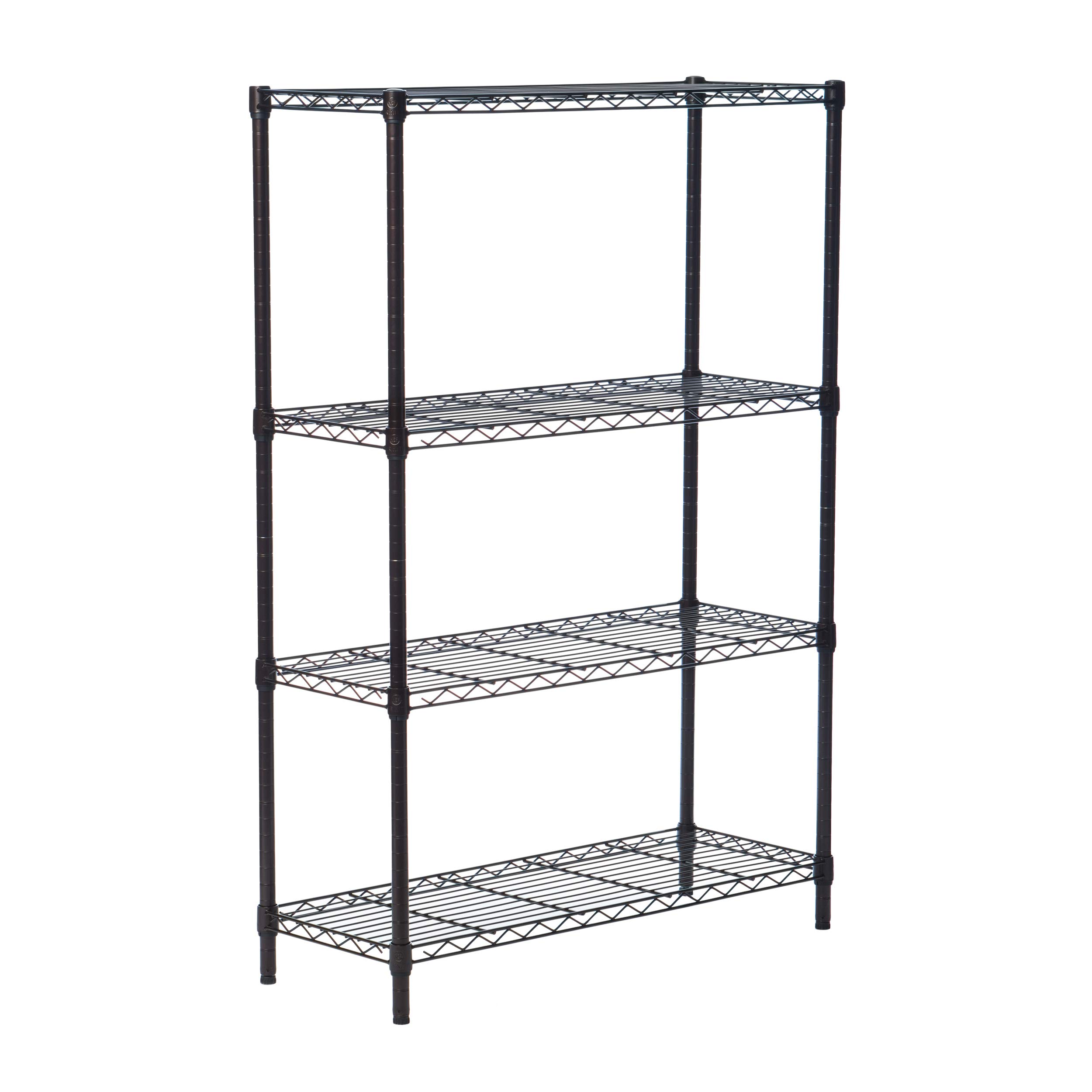 TRINITY 4Tier NSF Wire Shelving Rack, 36 by 14 by 54Inch, Bronze