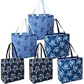 BeeGreen Sea Turtle Reusable Shopping Bags For Groceries 6 Pack- Large Foldable Tote Bags- Strong Handles for Heavy Groceries, Perfect for Supermarket, Farmers Market, and Storage Organization