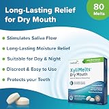 XyliMelts Dry Mouth Relief Discs Mild Mint 80 Count Pack of 2 view 2