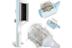 Miwoowim Pet Dry Cleaning Brush for Short or Long Haired Cats/Dogs Hair no Water, Sticky Brush for Shedding and Grooming, for Indoor Cats,Rabbit Cat Comb Removes Loose Fur