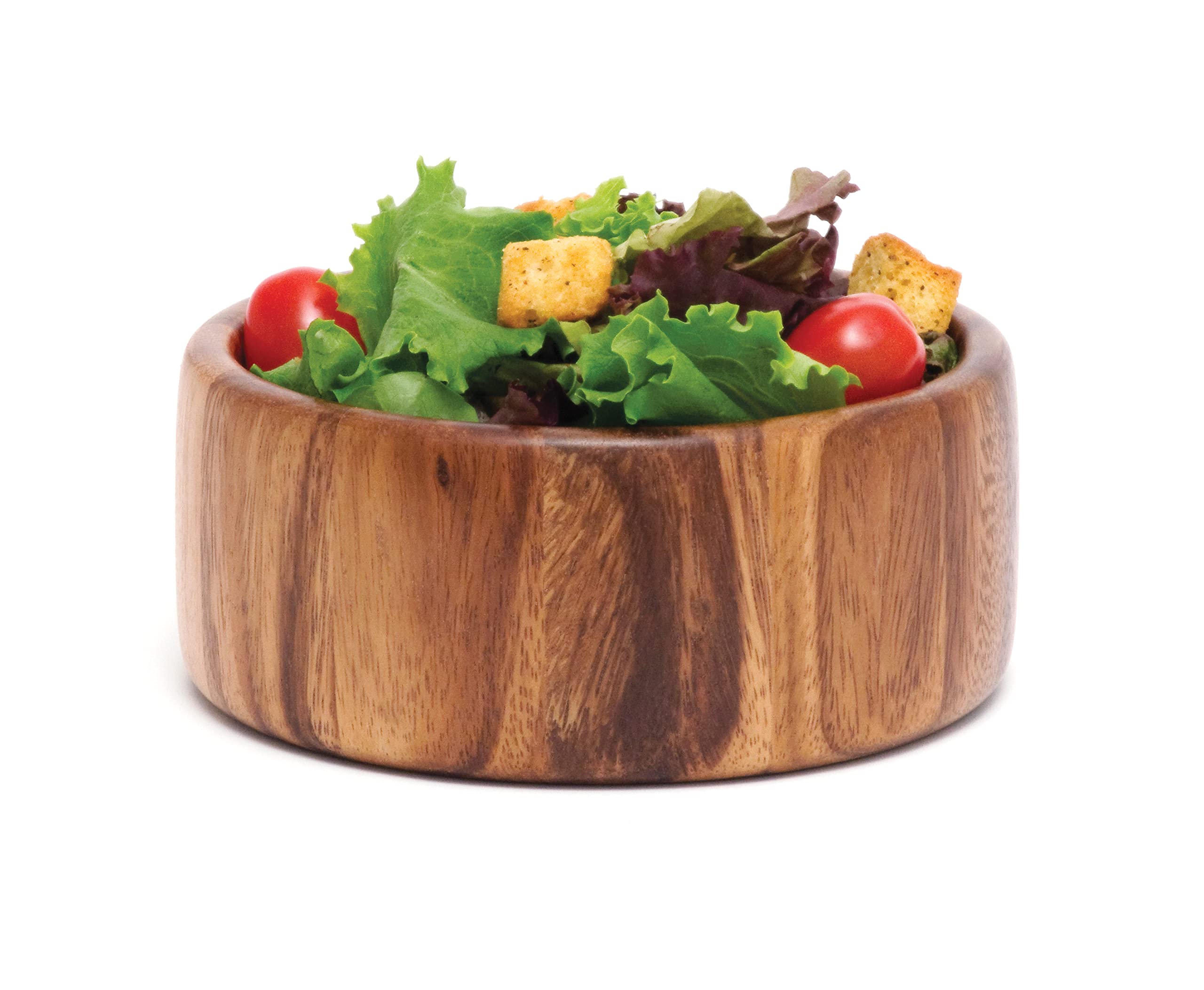 Lipper International Acacia Straight-Side Serving Bowl for Fruits or Salads, Small, 6" Diameter x 2.5" Height, Single Bowl, 29.59 fluid ounces - Image 3
