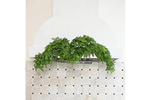 MISS IROSE 44” Christmas Door Swag, Cedar Cypress Pine Swag with Blue Berry for Front Door Window Wall Corridor Indoor Outdoor Holiday Xmas Decorations Christmas Decor