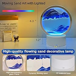 Moving Sand Art Liquid Motion, With Light