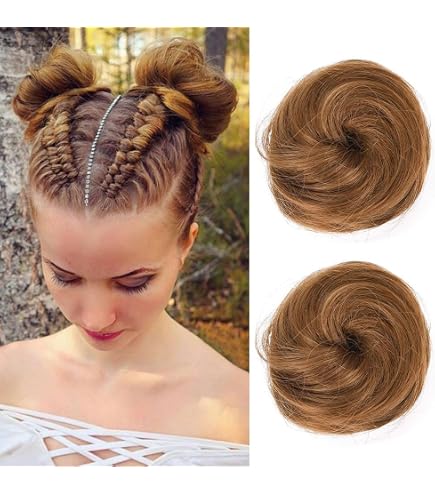 Amazon.com : Space Bun Hair Pieces 2PCS Mini Claw Clip in  display picture 1