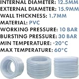 Cost Wise Clear PVC Braided Hose Food Grade Water Oil Fuel 12.5mm ID 15.9mm OD view 2