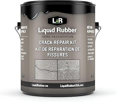Liquid Rubber Concrete And Asphalt Crack Repair Kit 1 Gallon
