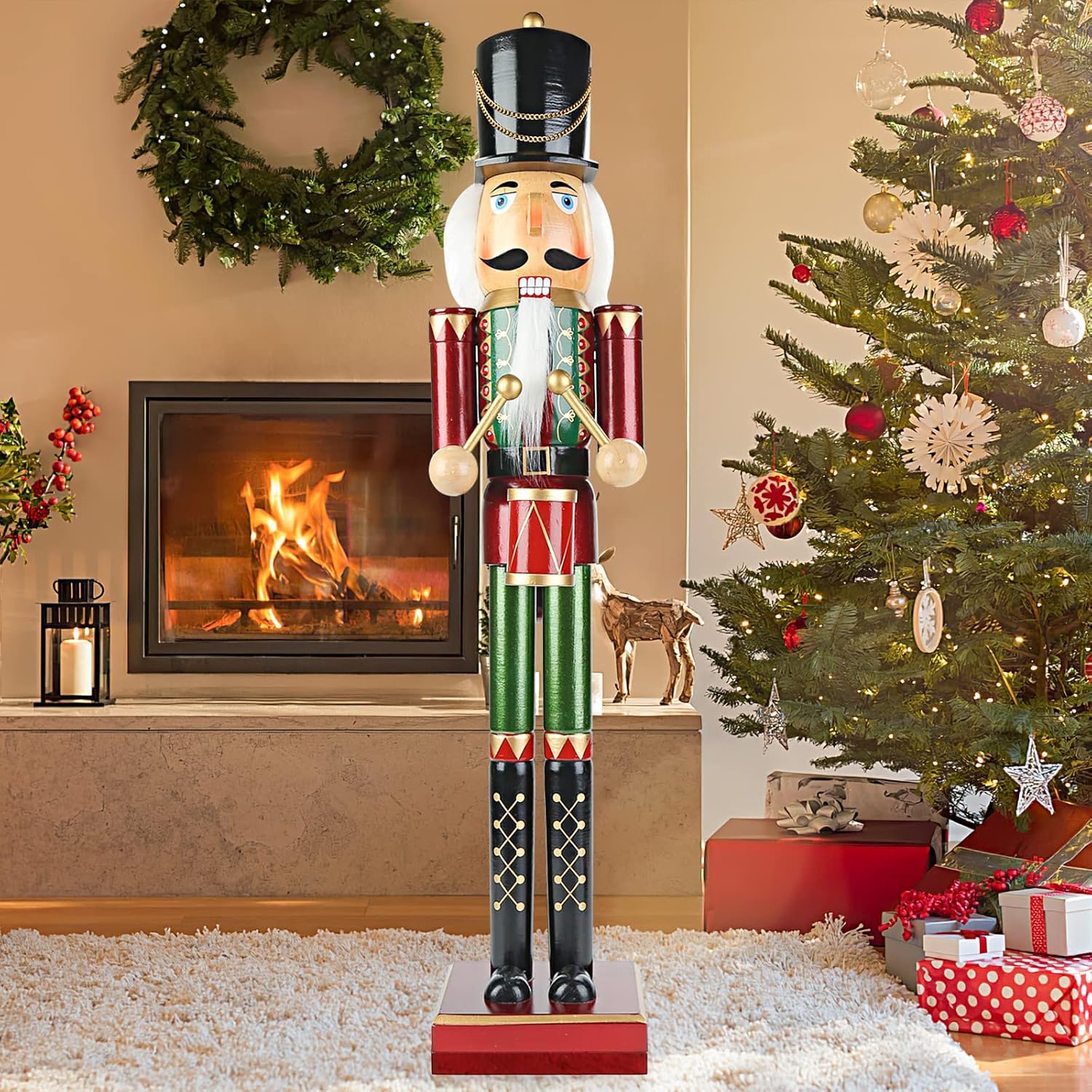 Nutcrackers - AMOR PRESENT Wooden Nutcracker, 36