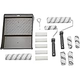 Amazon Basics Paint Roller Kit - Includes Paint Roller Covers and Paint Cage Frame With Paint Tray, 16-Piece