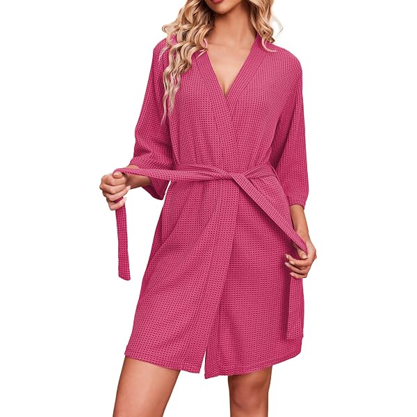 QTECLOR: Maternity Robe With Matching Swaddle Set